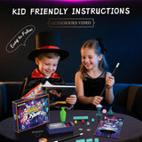 Nicella Magic Kit - 208+Magic Tricks for Kids Age 6-8, Magic Set with Manual and Video for Beginners and Kids, Christmas Halloween Birthday Gifts Toys for Ages 6 7 8 9 10 11 12 Years Old Boys Girls