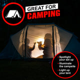 LED Flashlight High Lumens, Mini Tactical LED Flashlight 2 Pack, 5 Modes Zoomable Beam, Battery Powered (Batteries Not Included) for Camping, Hunting, Home & Emergency, Compact Small LED Flashlight