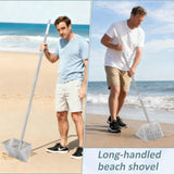 Sand Flea Rake, 65" Long Handle Stainless Steel Sand Sifter for The Beach