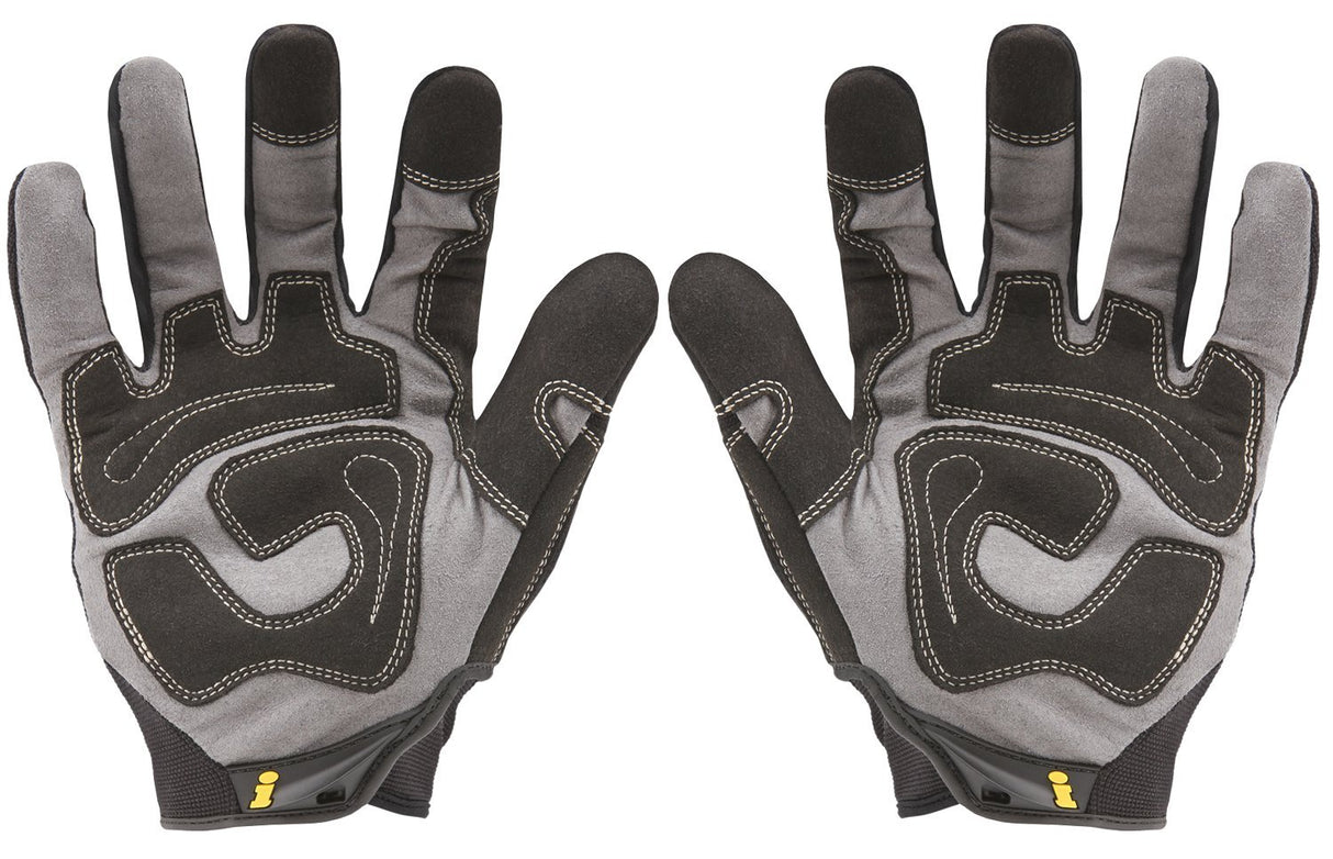 Ironclad General Utility Work Gloves GUG, All-Purpose, Performance Fit, Durable, Machine Washable, Sized Medium, (1 Pair) Black