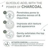 2 Pack Botanic Tree Men's Face Wash with Glycolic Acid & Activated Charcoal (6oz.) - Deep Cleaning and Energizing Facial Exfoliating Cleanser…