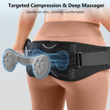 SueStar Sacroiliac Belt with Removable 3D Massage Pad, Hip Brace for SI Joints Pain, Lower Back Pain and Sciatica Nerve Relief, Anti-slip Si Joint Belt for Women,Gery.XL
