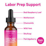 Pink Stork Gentle Birth & Labor Prep Tincture – Red Raspberry Leaf, Blue Cohosh & 9 Herbs – Natural Third Trimester + Postpartum Recovery Support – Uterine Tone, Hormone Balance, Lactation Aid – 2 oz