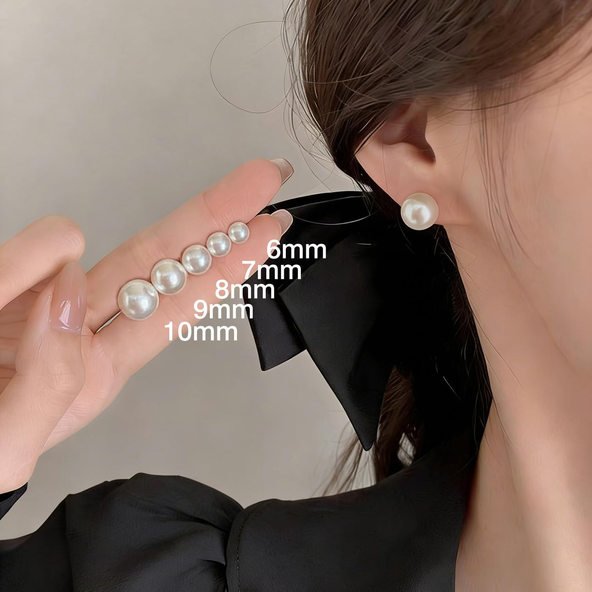 Natural Freshwater Cultured Pearl Stud Earrings for Women, 8mm AAAA+ Handpicked, 925 Sterling Silver 18k Gold Plated Hypoallergenic Jewelry