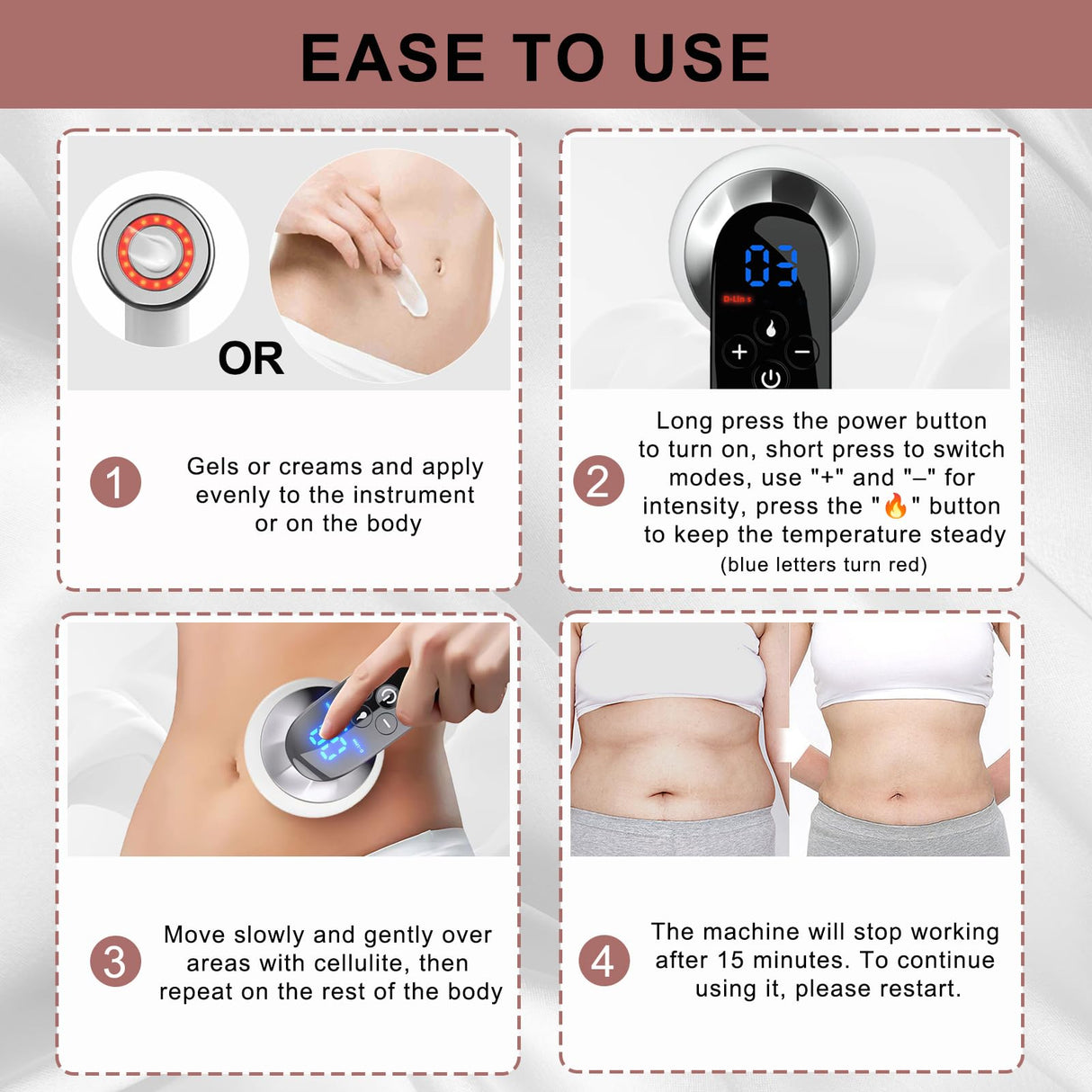 CXGRISE Body Shaping Machine, Cordless Handheld Massager Portable Multifunctional Machine – for Belly, Waist, Arms, Leg, Butt, Home Tool for Women