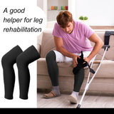 Sosation 8 Pcs Knee Brace Undersleeve Knee Sleeve for Under Brace Closed Patella Compression Breathable Leg Sleeves for Men Women Thigh Shin Support for Sports Protector(Large)