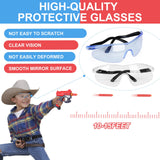 2 Pack Blaster Guns Boys Toy-with 60 Bullets &2 Wristbands, TiopLior Blaster Guns Toy Age for 4-9 Christmas Birthday Gifts &2 Safety Glasses/Face Masks for 6+ Year Old Kids Games Toys