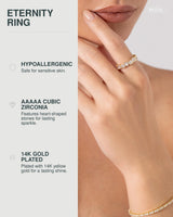 PAVOI 14K Yellow Gold Plated Heart Ring for Women, Yellow Gold