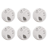 First Alert BRK SC7010B-6 Hardwired Smoke and Carbon Monoxide (CO) Detector with Battery Backup, 6-Pack,White