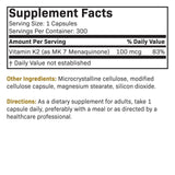 Futurebiotics Vitamin K2 as MK-7 100 mcg, Supports Strong Bones- Non-GMO, 300 Vegetarian Capsules