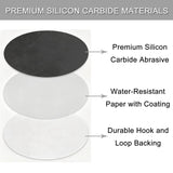 6 Inch 50 Pcs Wet Dry Sanding Discs Hook and Loop, 10000 Grit Sandpaper Automotive Wood Metal Polishing & Sanding, Silicon Carbide Sand Paper for Random Orbital Sander (Grit 10000)