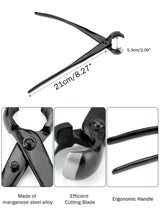 Haosie Bonsai Concave Cutter Tools, 8.4in Gardening Scissors Shears Pruning