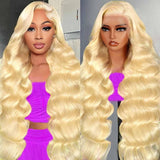 Arsoya 613 13x6 Lace Front Wig Human Hair 28 Inch 210 Density Blonde Wig Human Hair Body Wave Lace Front Wigs Human Hair Pre Plucked 613 HD Lace Front Wigs Human Hair