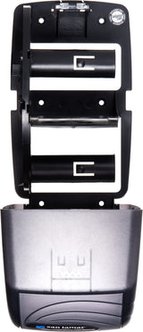San Jamar R3590TBK Black Pearl Oceans Duett Standard Bath Tissue Dispenser