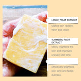 Agicea Turmeric Soap Bar, Lemon Turmeric-Soap Bar for Face and Body, TurmericFace Wash Cleansing Soap for All Skin Types (2)