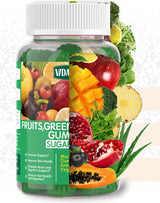 VIDAVITE Sugar-Free Fruit and Veggie Gummies — 35+ Greens, Fruit and Vegetable Vitamins to Boost Immunity, Skin & Gut Health — Ideal Fruity Vegetable Supplement for Adults & Kids (60 Gummies)