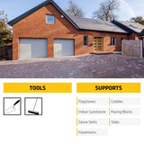 Sika – FastFix All Weather Self-Setting Paving Jointing Compound – Ready to Use – No Mixing Required – Dark Buff – 15kg – 21 sq. m