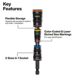Klein Tools 32303HD Impact Driver Set, 20-in-1 SAE Impact Rated Sockets and Screwdriver Tool with Phillips, Slotted, Square and Torx Tips