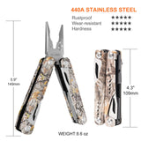 PERWIN Multitool - 26 in 1 Multi Tool Pliers with Pocket Knife, Bottle Opener, Saw, EDC for Survival Camping, Hunting and Hiking, Stainless Steel