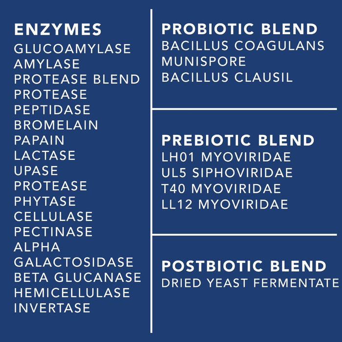 4-in-1 Prebiotic Probiotic & Postbiotic for Women & Men, Complete Gut & Digestive Support Supplement, Pre Post Probiotics & Digestive Enzymes 60 Capsules