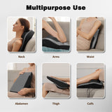 Back and Neck Massager with Heat - 3D Kneading Massage Pillow for Neck, Shoulder, Leg Pain Relief - Gifts for Men, Women, Mom, Dad - Relax at Home, Office, Car - Dark Gray