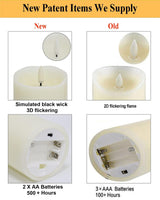 ANGELLOONG Flameless Candles with Remote, Battery Candles Flickering