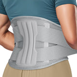NEENCA Professional Back Brace for Herniated Disc, Lower Back Pain Relief, Lumbar Strain | Adjustable Lumbar Support Belt for Men and Women | Ideal for Work, Lifting, Posture Correction, Sciatica, Scoliosis (Gray, Medium)