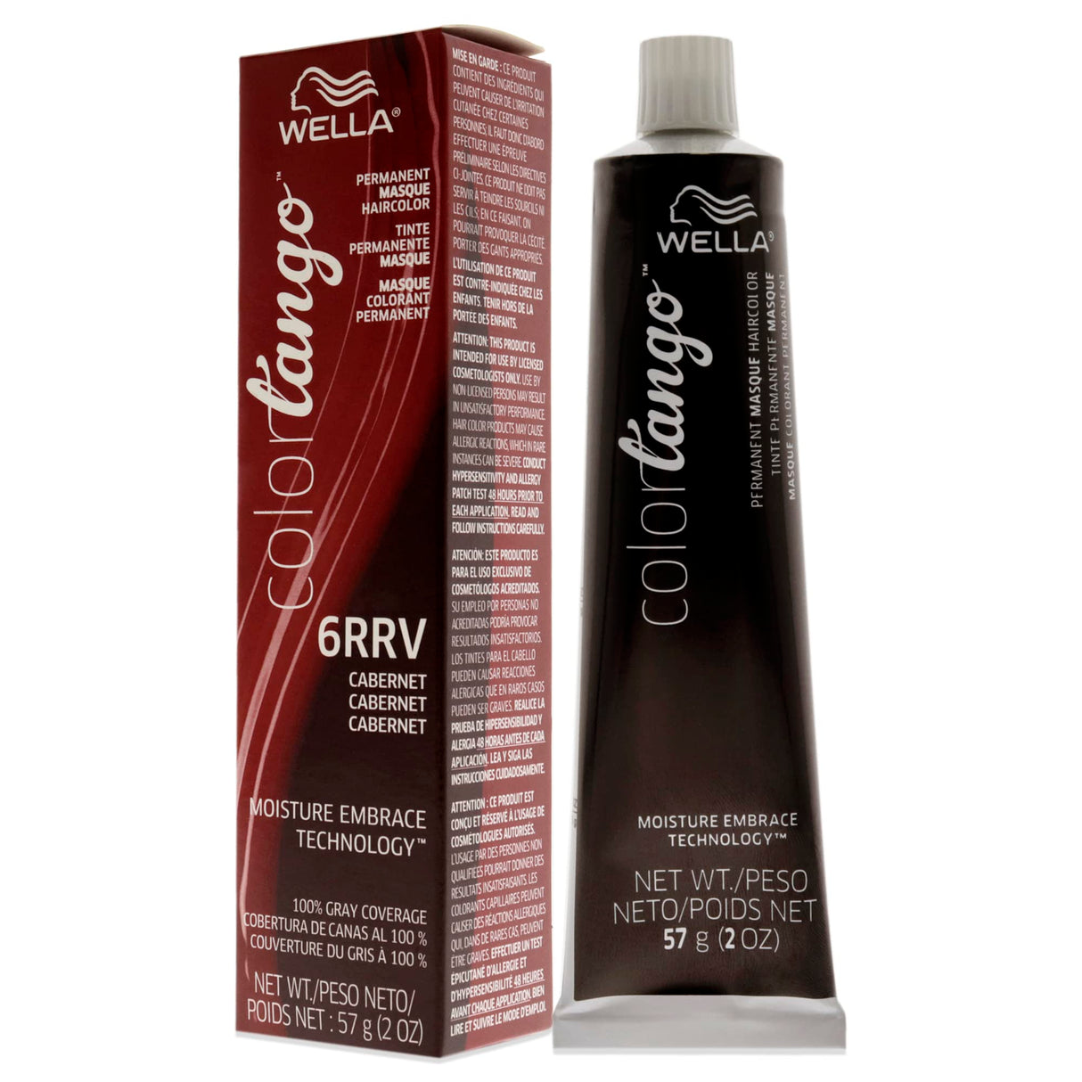 COLORCHARM Professionals Tango Permanent Hair Color, 6RRV Dark Blonde Red Mahogany