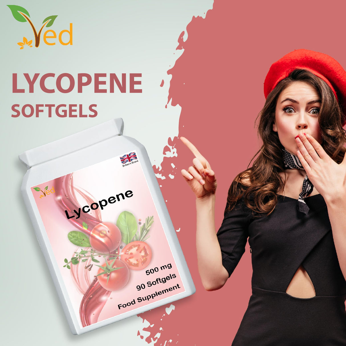 2 Pack Lycopene 500 mg | 90 Softgel, 6 Month Supply.