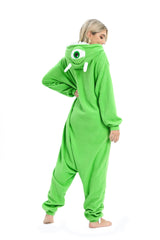 Wishliker Unisex Adult Mike Onesie Pajamas Animal Onesies Women Men Christmas Halloween Cosplay Costume Sleepwear Green
