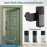 Anti-Theft Ring Doorbell Mount Compatible with Battery Doorbell/Pro/Plus(2nd Gen), No-Drill Doorbell Mounting Bracket Accessories for Inward Swing Door