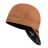 ARCCAPTAIN Reversible Welding Cap, 8 Panel Protective Welders Cap, 10 oz Fireproof Cotton Comforts for Safety and Protection While Welding to Men Women, Khaki, 7 1/2