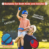 Toss and Catch Ball Game for Kids Ages 3-8 Boys Girls - 4 Paddles & 4 Balls