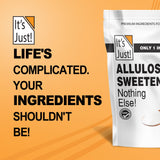 It's Just - Allulose, Sugar Substitute, Keto Friendly Sweetener, Non-Glycemic, Non-GMO (32oz)