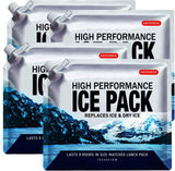 ABOXOBOG Reusable Ice Packs for Lunch Box Long Lasting Slim Gel Freezer Packs for Cooler Bag Cooler Backpack, Keeps Food Cold Fresh for Work & School & Travel(6.5"x7.5"x4P)