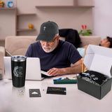 Kolewo4ever 9 Pcs Christian Gifts for Men Christmas Gift for Dad Inspirational Gifts Set for Father Spiritual Religious Catholic Gift Box for Male Friends Co Workers