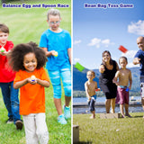 Potato Sack Race Bags - Sack Race Bags for Adults and Kids, Bean Bag Toss Game, 3 Legged Relay Race, Egg Spoon Game, Carnival Outdoor Lawn Game for Easter, Halloween, Christmas, Birthday Party