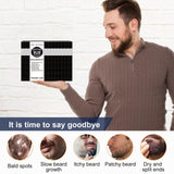 MALE GOD Beard Growth Kit, Beard Kit W/Beard Growth Oil (2 Bottles), Beard Balm, Beard Comb, Massager for Spot/Patchy Beard, Christmas Gifts for Men Him Boyfriend Husband