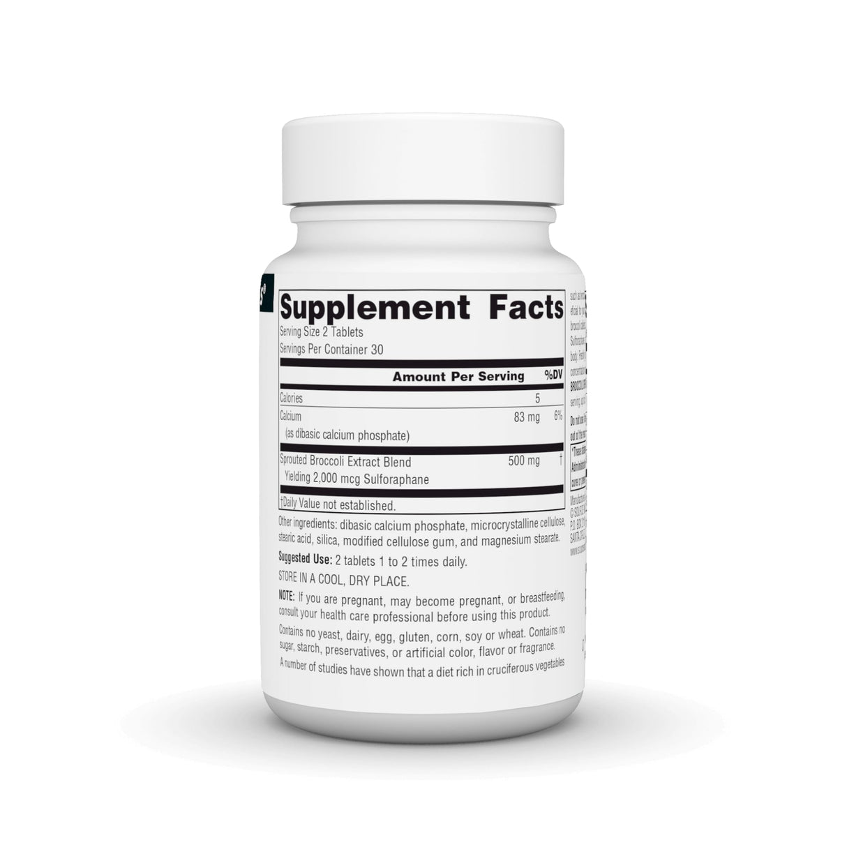 Source Naturals Broccoli Sprouts Extract, Provides 2,000 mcg of Sulforaphane per Serving, 250 mg - 60 Tablets