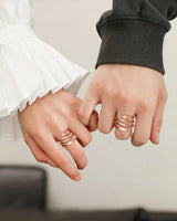 Fashtour 100% Pure Copper Rings for Women & Men, Adjustable Handmade Rings