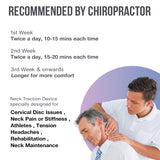Branfit Cervical Neck Traction Device Pro - Adjustable Neck Support and Neck Stretcher for Spine Alignment and Neck Pain Relief