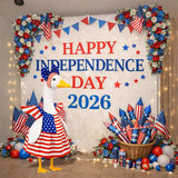4th of July Porch Goose Outfits Patriotic Goose Costume for Outdoor Decor