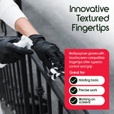 Inspire Black Nitrile Gloves | THE ORIGINAL Quality Black Disposable Latex Free | 4.5 (Nitrile-Vinyl Blend, Small)