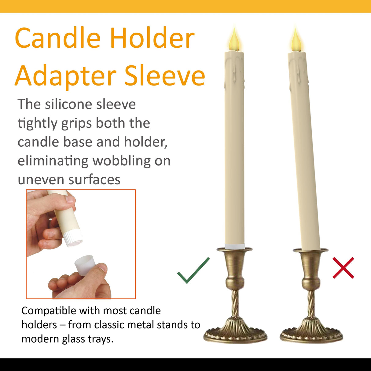 LED Flameless Taper Candles, 10.6 Inch, Set of 24, 2AA Battery Operated with Remote Control, Timer Function, Halloween, Christmas and Wedding Banquet Table Center Decoration, Ivory White (24)