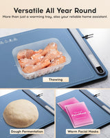 iTRUSOU Electric Warming Tray - Whole-Surface Heating, Rollable & Portable, Premium Silicone Nano-Material, 3 Temperature Settings, Auto Shut-Off - Ideal for Gatherings, Parties, and Everyday Use