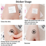 Kids Christmas Nightmare Costume Girls Halloween Costumes Long Sleeve Dress with Patch Pattern Movie Character Cosplay Outfit with Accessories Red Wig Stickers DY003M