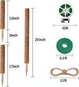 Eibikdi 101in Moss Pole for Plants Monstera 8 Pcs