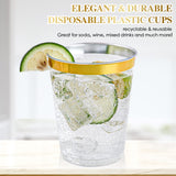FOCUSLINE 100 Count 10 oz Gold Plastic Cups