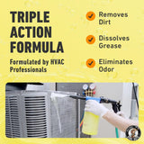 Leak Saver HD Power AC Coil Cleaner for All Condensers & Evaporators | No Rinse Evaporator Coil Cleaner | 4:1 to 10:1 Dilution Ratio - 1 Quart