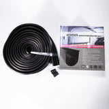 BOWSEN Garage Door Bottom Seals Weatherproof Weather Stripping Threshold Buffering Sealing High Performance EPDM Rubber Resistance Gasket Black 1/4 Inch T-End, 16FT Long